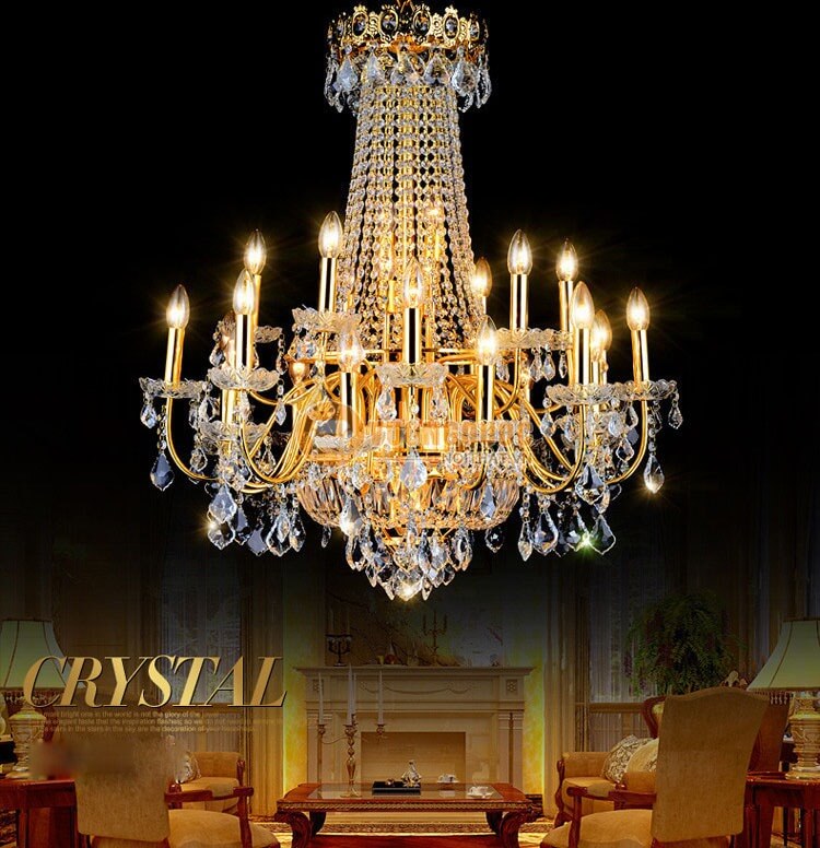 Đèn chùm pha lê phong cách châu âu CM187-6